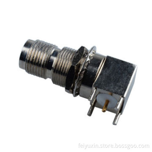 TNC female for PCB connector, total length 34mmNew